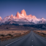 Cesta do hor, Fitz Roy, Patagonie