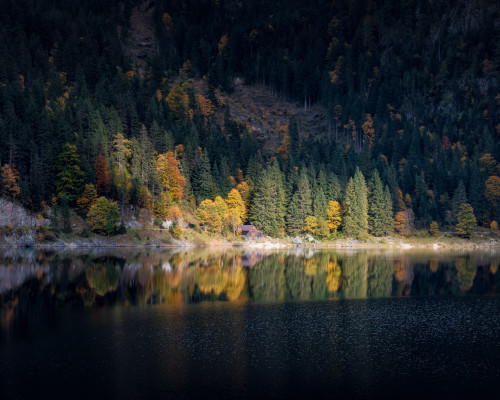 Dotek světla, Gosausee, Rakousko